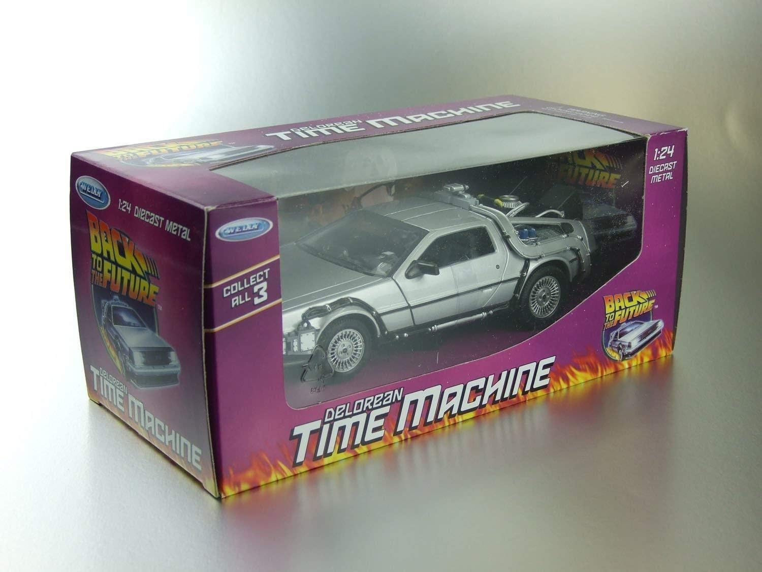 Voiture Welly 1/24 Retour Vers Le Futur Delorean Time Machine