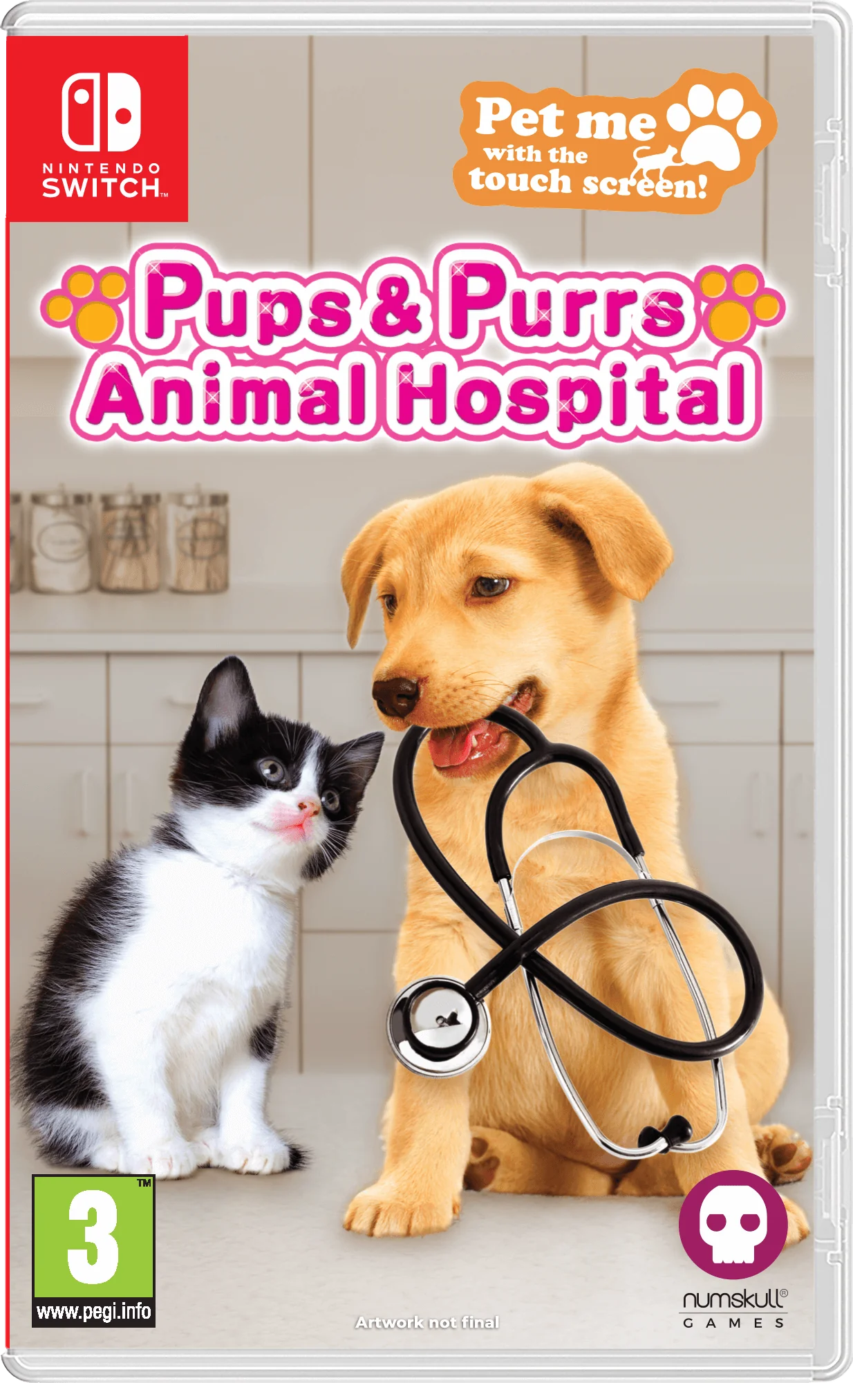 Jeux Switch Pups & Purrs Animal Hospital + Peluche Chat