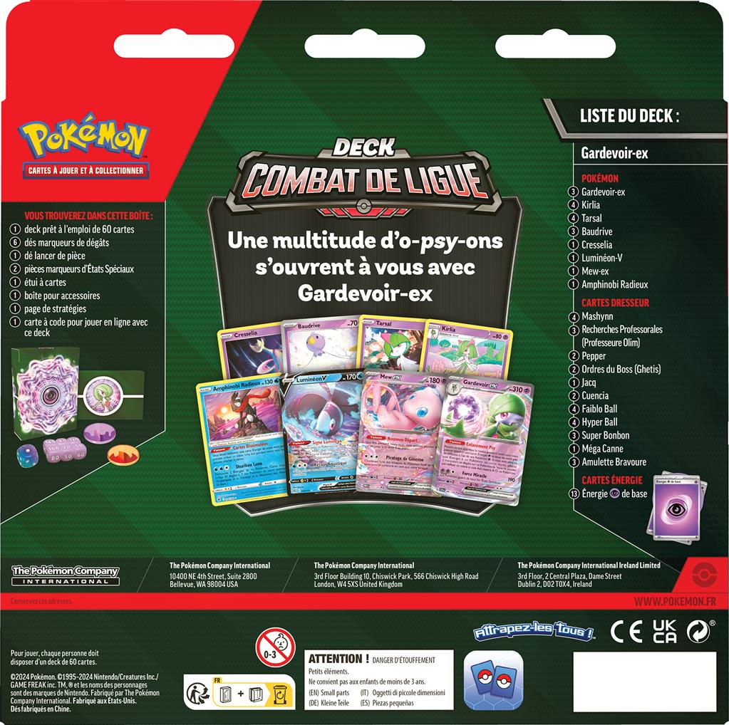 Deck Combat de ligue Gardevoir Ex